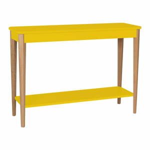 Žltý konzolový stolík Ragaba Ashme, šírka 105 cm