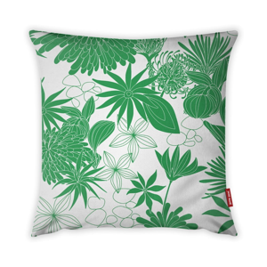 Zeleno-biela obliečka na vankúš Vitaus Jungle Verde, 43 × 43 cm