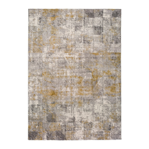Sivý koberec Universal Kerati Mustard, 80 x 150 cm