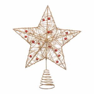 Hviezda na stromček v zlatej farbe Unimasa Star