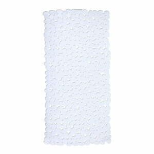 Biela protišmyková kúpeľňová podložka Wenko Drop, 71 × 36 cm