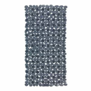 Antracitovosivá protišmyková kúpeľňová podložka Wenko Drop, 71 × 36 cm