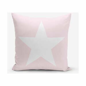 Obliečky na vaknúš s prímesou bavlny Minimalist Cushion Covers Star Pink, 45 × 45 cm