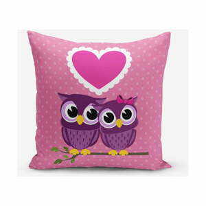 Obliečka na vaknúš s prímesou bavlny Minimalist Cushion Covers Magnetic Love, 45 × 45 cm