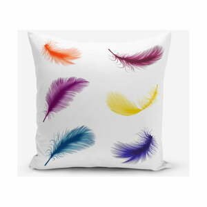 Obliečka na vankúš s prímesou bavlny Minimalist Cushion Covers Feathers, 45 × 45 cm