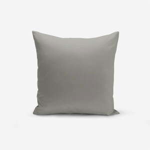 Sivá obliečka na vankúš Minimalist Cushion Covers Düz, 45 × 45 cm