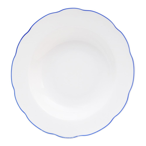 Biely porcelánový hlboký tanier Orion Blue Line, ⌀ 21 cm
