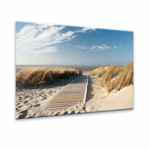 Obraz Styler Glasspik Sandy Beach, 70 × 100 cm