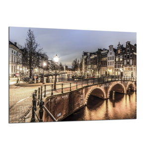 Obraz Styler Glasspik Amsterdam City, 70 × 100 cm