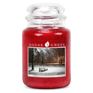Vonná sviečka v sklenenej dóze Goose Creek Krásy Zimy, 150 hodín horenia