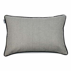 Čierno-biela obliečka na vankúš WeLoveBeds Check, 40 × 60 cm