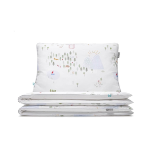 Detské bavlnené posteľné obliečky Mumla Maps, 100 × 135 cm