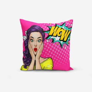 Obliečka na vankúš s prímesou bavlny Minimalist Cushion Covers Pop Art Wow, 45 × 45 cm