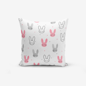 Obliečka na vankúš s prímesou bavlny Minimalist Cushion Covers Little Rabbits, 45 × 45 cm