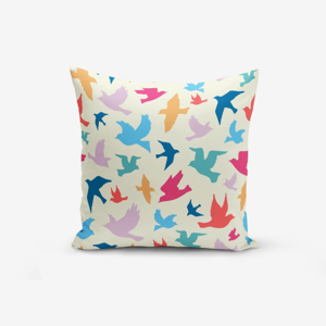 Obliečka na vankúš s prímesou bavlny Minimalist Cushion Covers Modern Birds, 45 × 45 cm