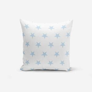 Obliečka na vankúš s prímesou bavlny Minimalist Cushion Covers Light Blue Star, 45 × 45 cm