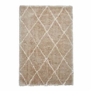 Béžovo-krémový ručne tuftovaný koberec Think Rugs Morocco Beige & Cream, 150 × 230 cm