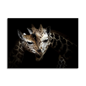 Obraz Styler Glas Animals Giraffe, 70 × 100 cm