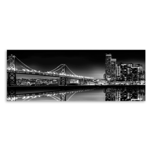 Obraz Styler Canvas Silver Bridge, 60 × 150 cm