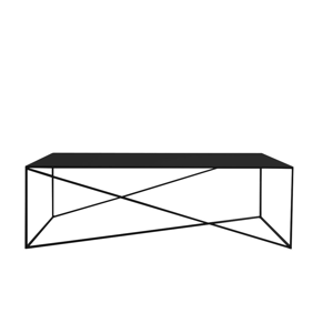 Čierny konferenčný stolík Custom Form Memo, dĺžka 140 cm