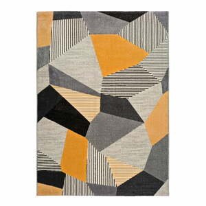 Oranžovo-sivý koberec Universal Gladys Sarr, 140 × 200 cm