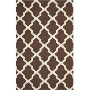 Hnedý vlnený koberec Safavieh Ava 152 × 243 cm