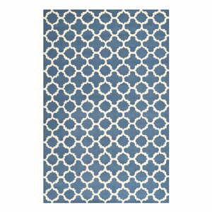 Modrý vlnený koberec Safavieh Bessa 121 × 182 cm