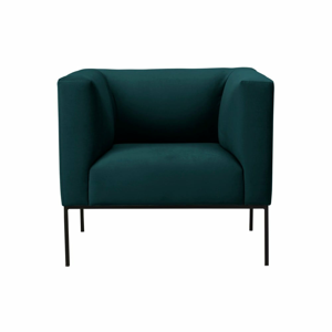 Petrolejovozelené zamatové kreslo Windsor & Co Sofas Neptune