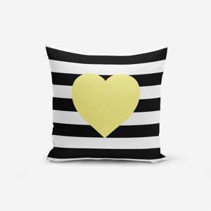 Obliečky na vaknúš s prímesou bavlny Minimalist Cushion Covers Striped Yellow, 45 × 45 cm
