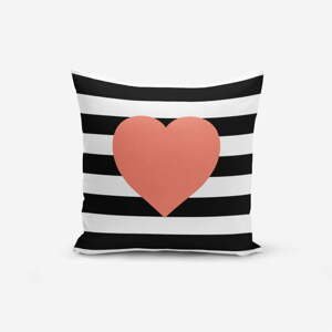 Obliečka na vaknúš s prímesou bavlny Minimalist Cushion Covers Striped Pomegrate, 45 × 45 cm
