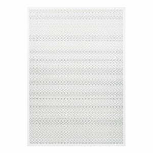 Biely vzorovaný obojstranný koberec Narma Tsirgu, 250 × 80 cm