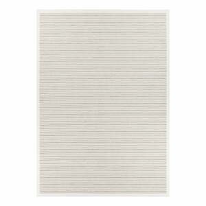 Biely vzorovaný obojstranný koberec Narma Pärna, 250 × 80 cm