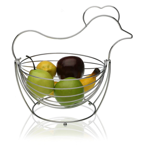 Oceľový košík na ovocie Versa Chrome