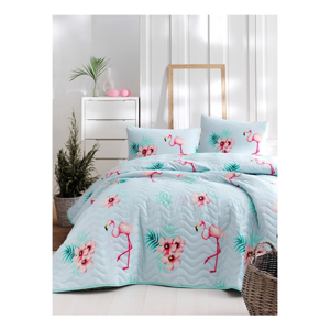 Set bavlnenej prikrývky cez posteľ a 2 obliečok na vankúše Masso Lullo, 200 × 220 cm