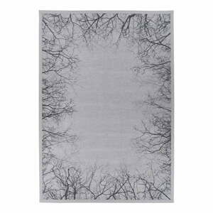 Sivý obojstranný koberec Narma Puise Silver, 80 x 250 cm