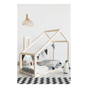 Domčeková posteľ z borovicového dreva Adeko Mila DM, 120 × 200 cm