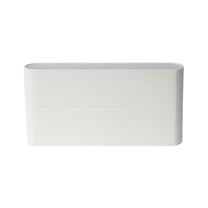 Biele nástenné svietidlo SULION New Era, 17,5 × 9 cm