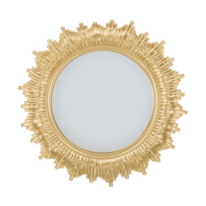 Nástenné zrkadlo v železnom ráme Mauro Ferretti Glam Star, ⌀ 45 cm