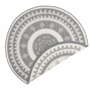 Sivo-krémový vonkajší koberec NORTHRUGS Jamaica, ⌀ 200 cm