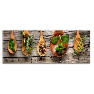 Obraz Styler Glasspik Kitchen Wooden Spoons, 30 × 80 cm