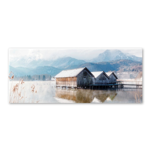 Obraz Styler Glasspik Pastel Lake, 50 × 125 cm