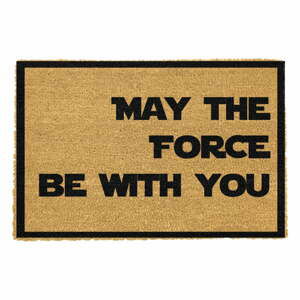 Rohožka z prírodného kokosového vlákna Artsy Doormats May The Force Be With You, 40 x 60 cm