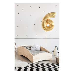 Detská posteľ z borovicového dreva Adeko BOX 6, 90 × 180 cm