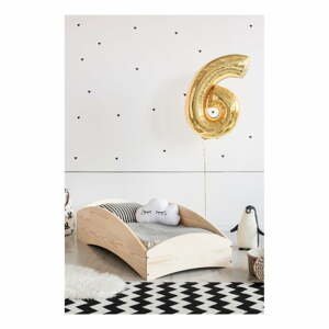 Detská posteľ z borovicového dreva Adeko BOX 6, 100 × 200 cm
