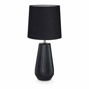 Čierna stolová lampa Markslöjd Nicci, ø 19 cm