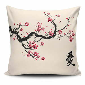 Obliečka na vankúš s prímesou bavlny Cushion Love Branch, 45 × 45 cm