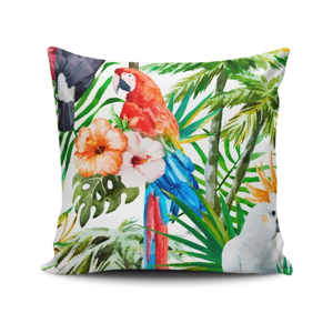 Vankúš s prímesou bavlny Cushion Love Flowers, 45 × 45 cm