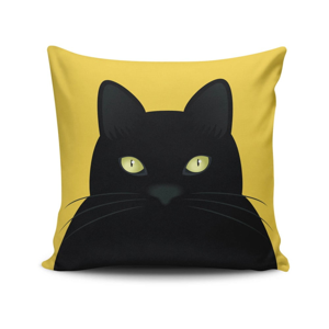 Vankúš s prímesou bavlny Cushion Love Cat, 45 × 45 cm