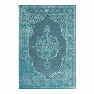 Modrý koberec z viskózy Mint Rugs Willow, 80 × 125 cm