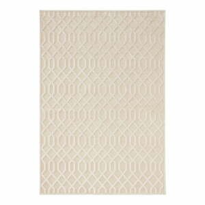 Krémovobiely koberec z viskózy Mint Rugs Caine, 120 × 170 cm